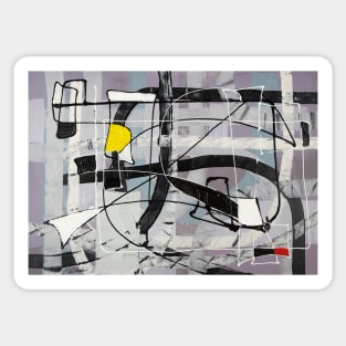 Expressive automatism abstract 912 Sticker